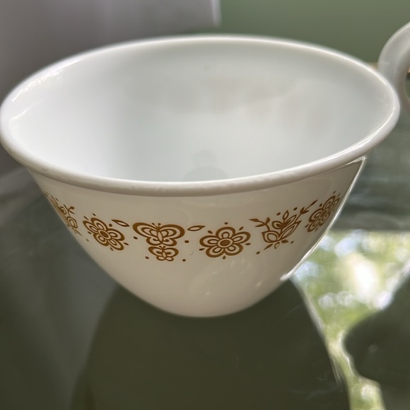 Vintage 70s Corelle Livingware Butterfly Gold Coffee Tea Set - Picture 6 of 6